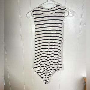 High neck sleeveless bodysuit